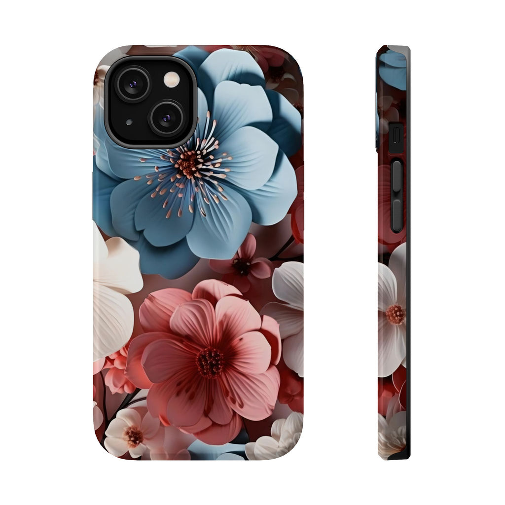 Floral Blossoms Magnetic Case | Impact-Resistant Phone Case