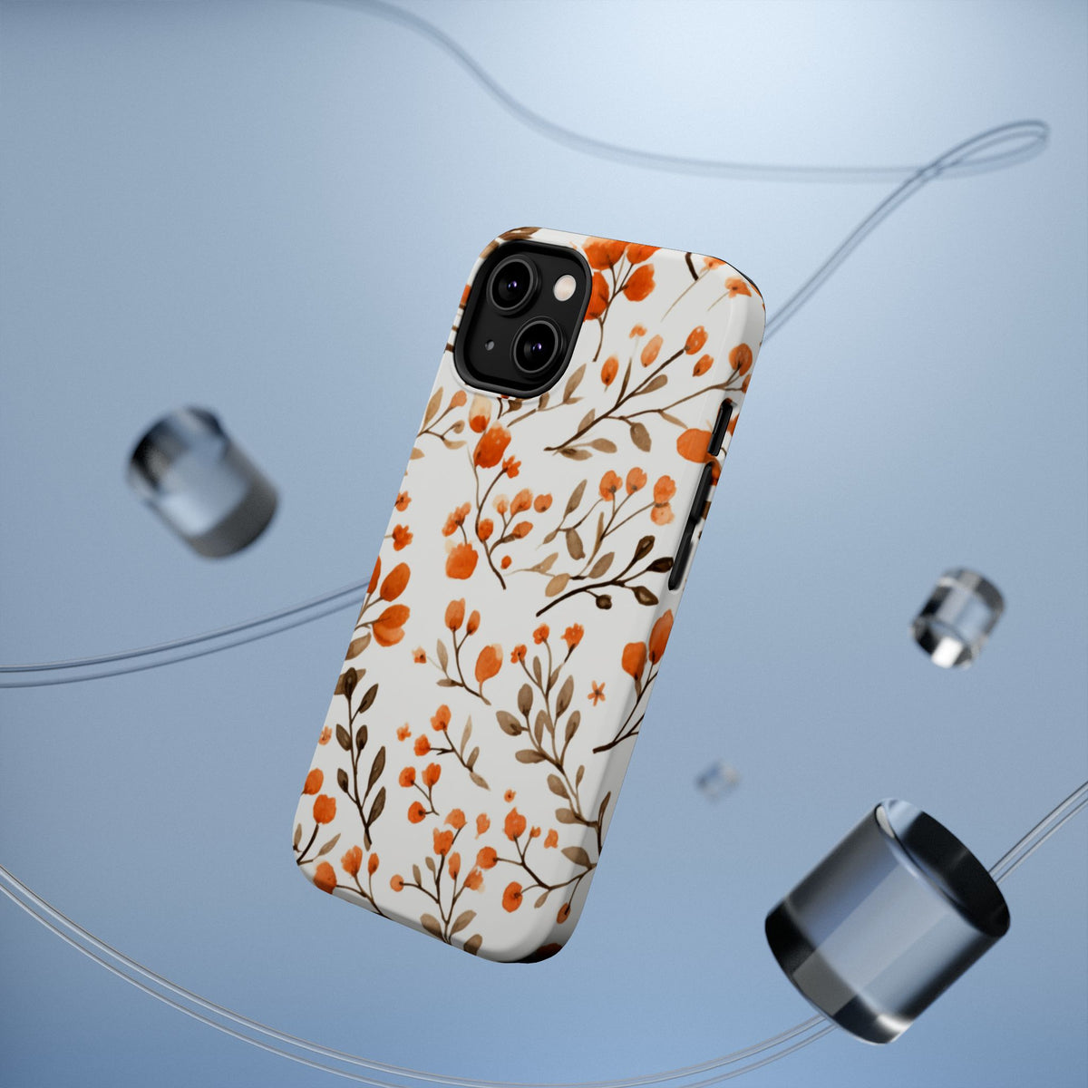 Orange Berry Branches Phone Case | Magnetic Impact-Resistant Case