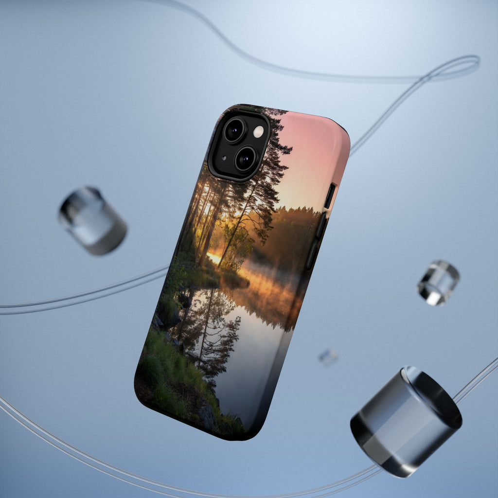 Sunrise Forest Reflection Phone Case | Magnetic Impact-Resistant Case