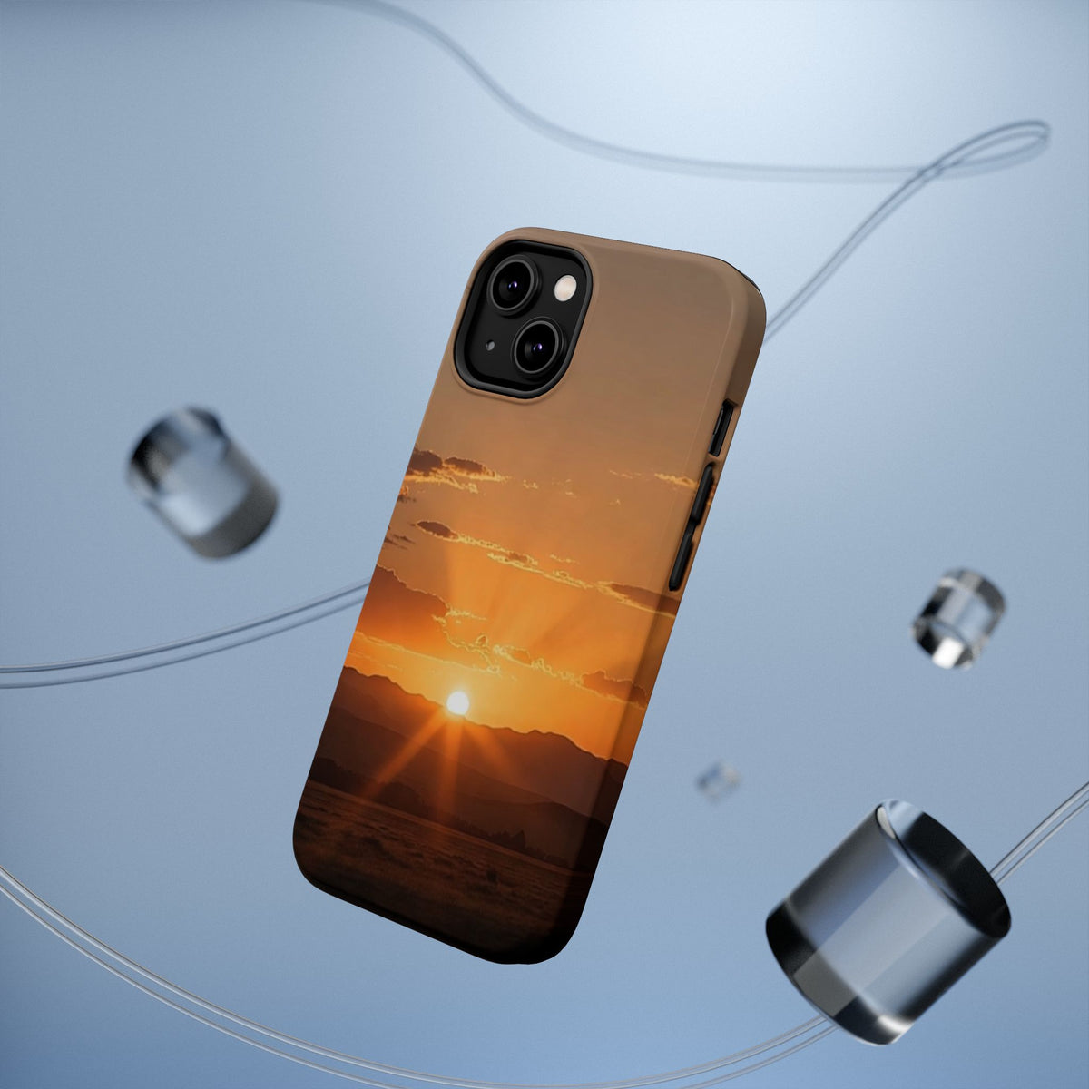 Sunrise Over Mountains phone case | Magnetic impact-resistant case