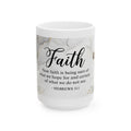 Faith Hebrews 11:1 Scripture Mug | Floral Marble Ceramic Mug