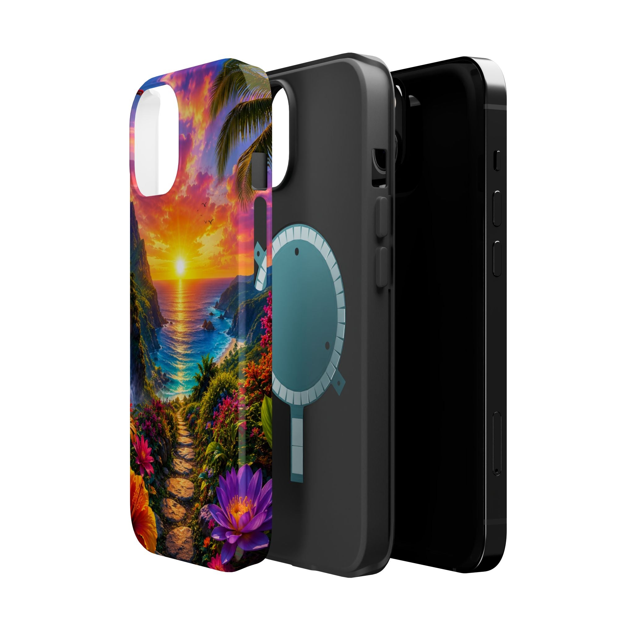 Tropical Sunset Path phone case | magnetic impact-resistant case