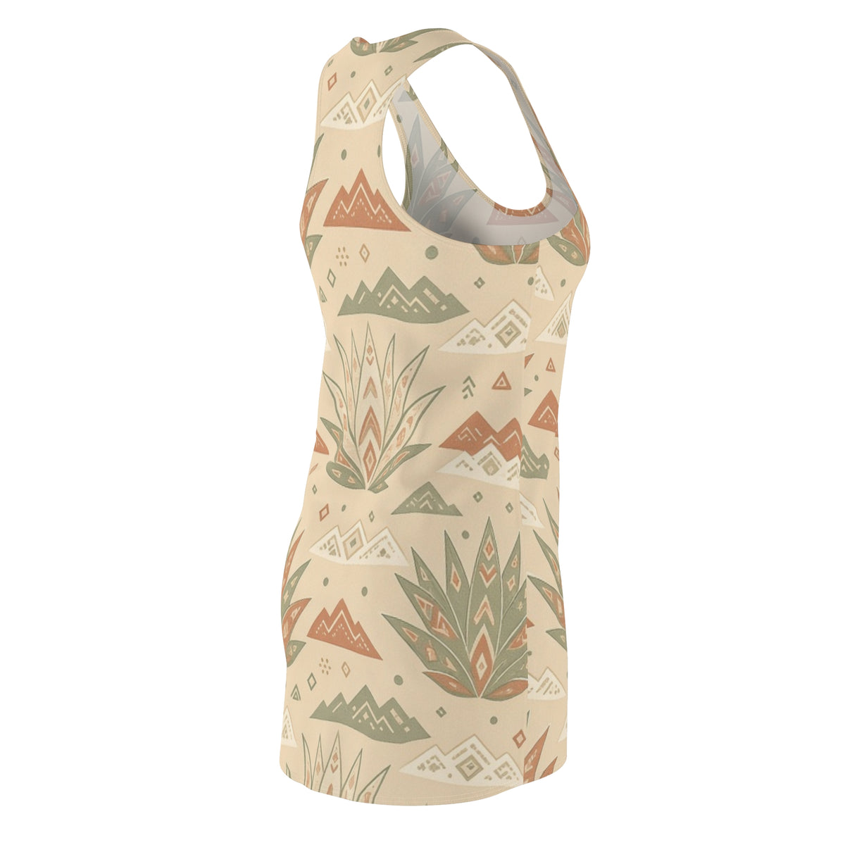 Southwestern Agave Pattern Racerback Dress | Desert Botanical AOP