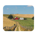 Red Barn Country Road Mouse Pad | Rural Farm Landscape