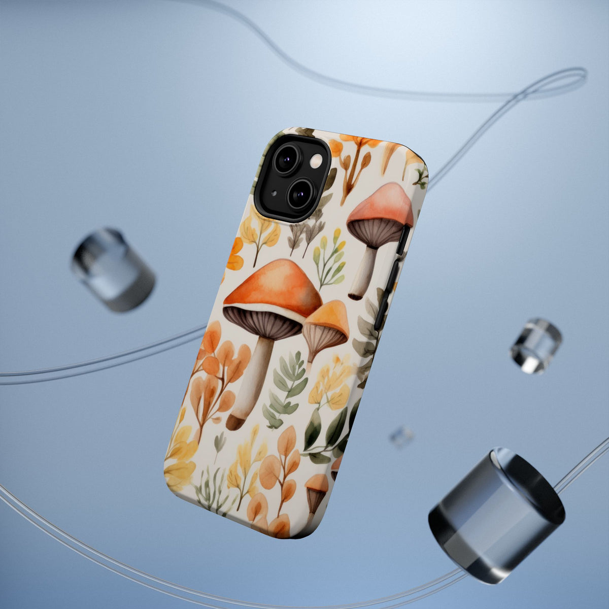 Autumn Mushroom Pattern Phone Case | Magnetic Impact-Resistant Case