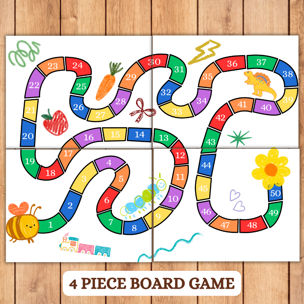 Color Match Spinner Board Game Printable | Color Recognition Game for Kids | Preschool Kindergarten Homeschool Printable | Instant Download