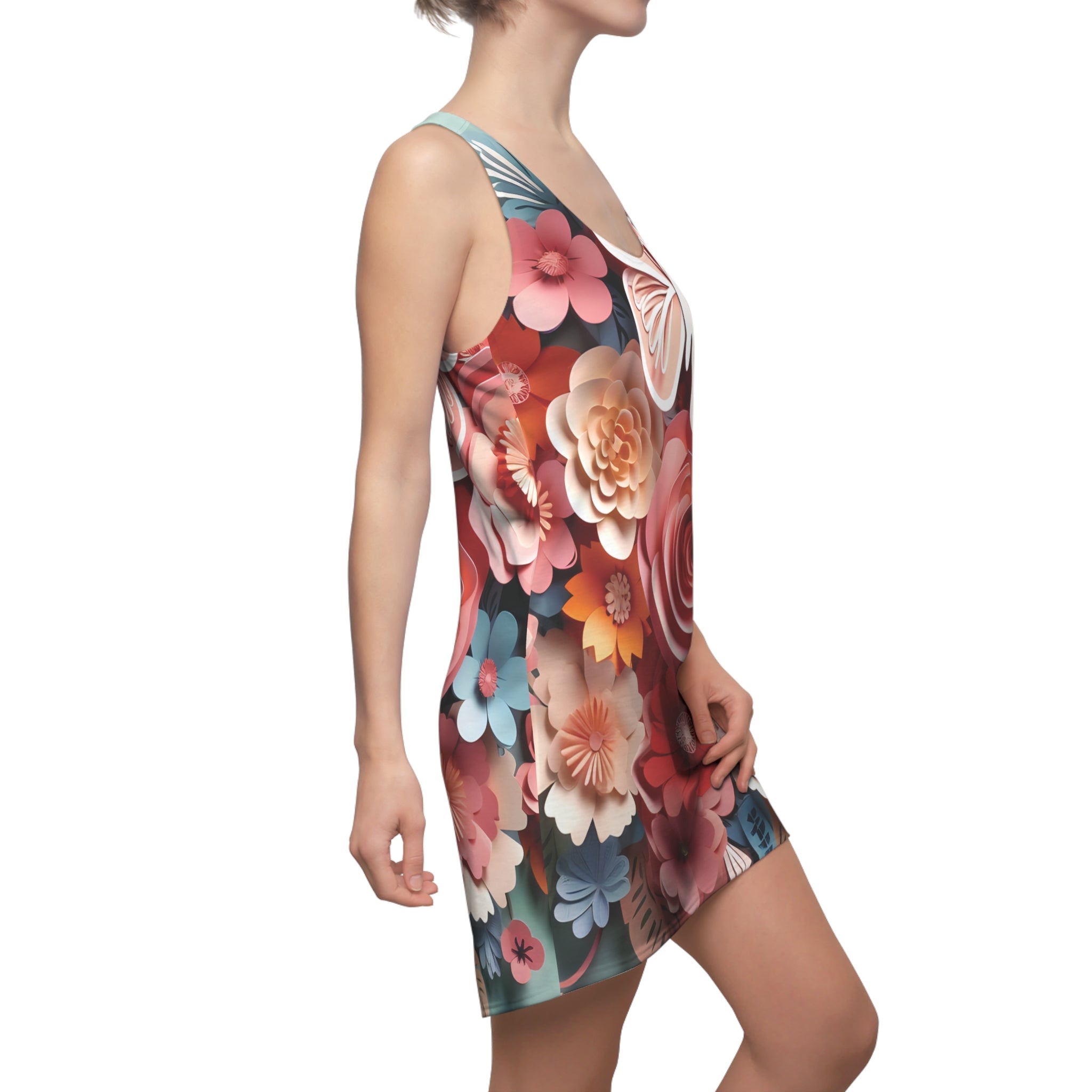 Women's Cut & Sew Racerback Dress (AOP)