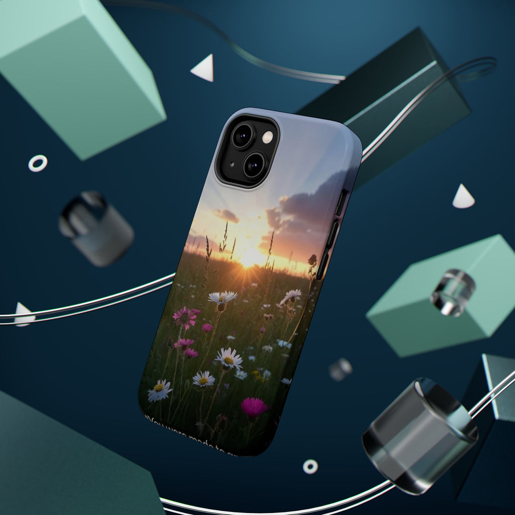 Wildflower Sunrise phone case | magnetic impact-resistant case