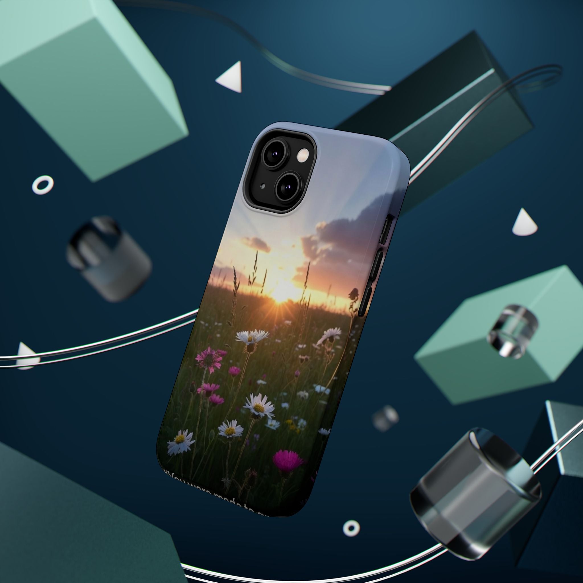 Wildflower Sunrise phone case | magnetic impact-resistant case