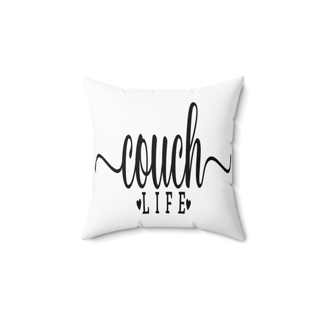 Couch Life Pillow | Square Decorative Throw Pillow