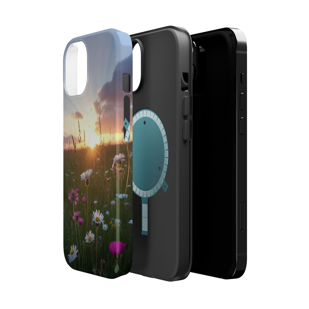 Wildflower Sunrise phone case | magnetic impact-resistant case