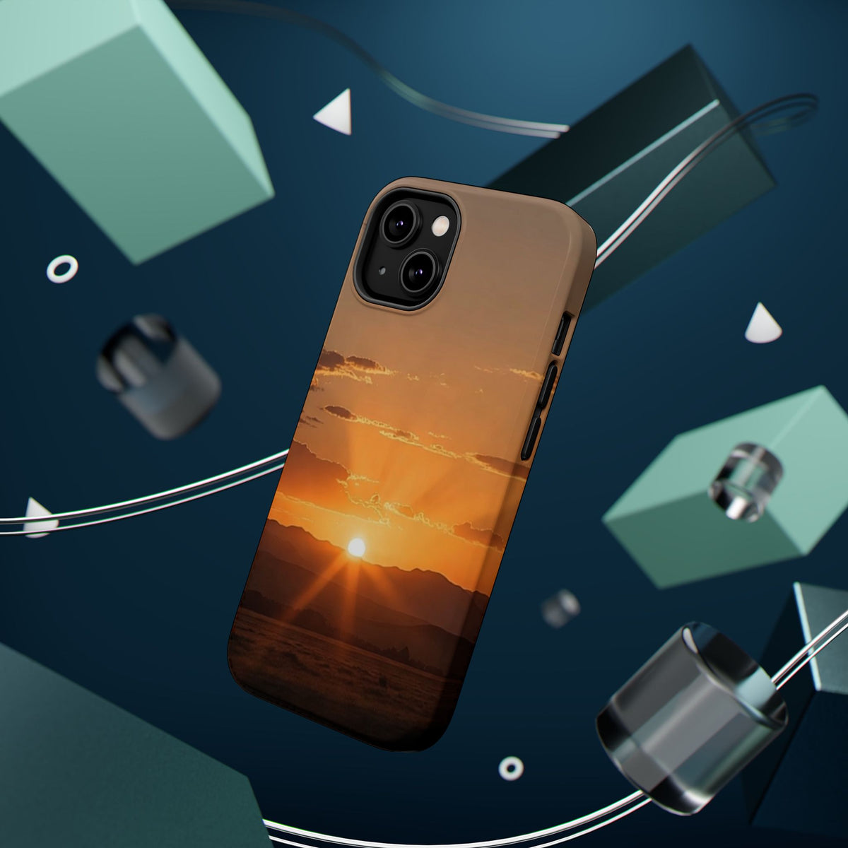 Sunrise Over Mountains phone case | Magnetic impact-resistant case