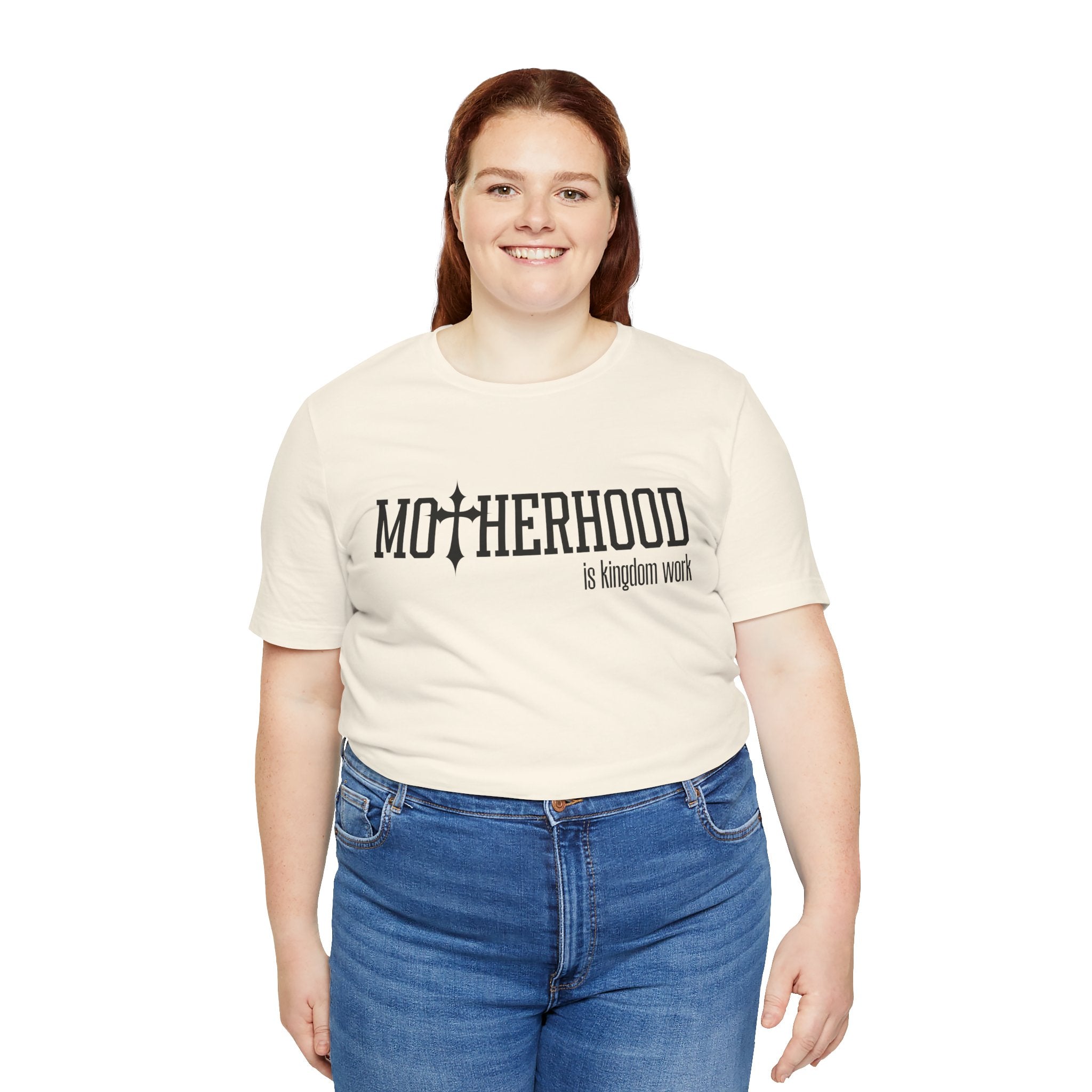 Motherhood is Kingdom Work T-Shirt | Christian Mom Tee