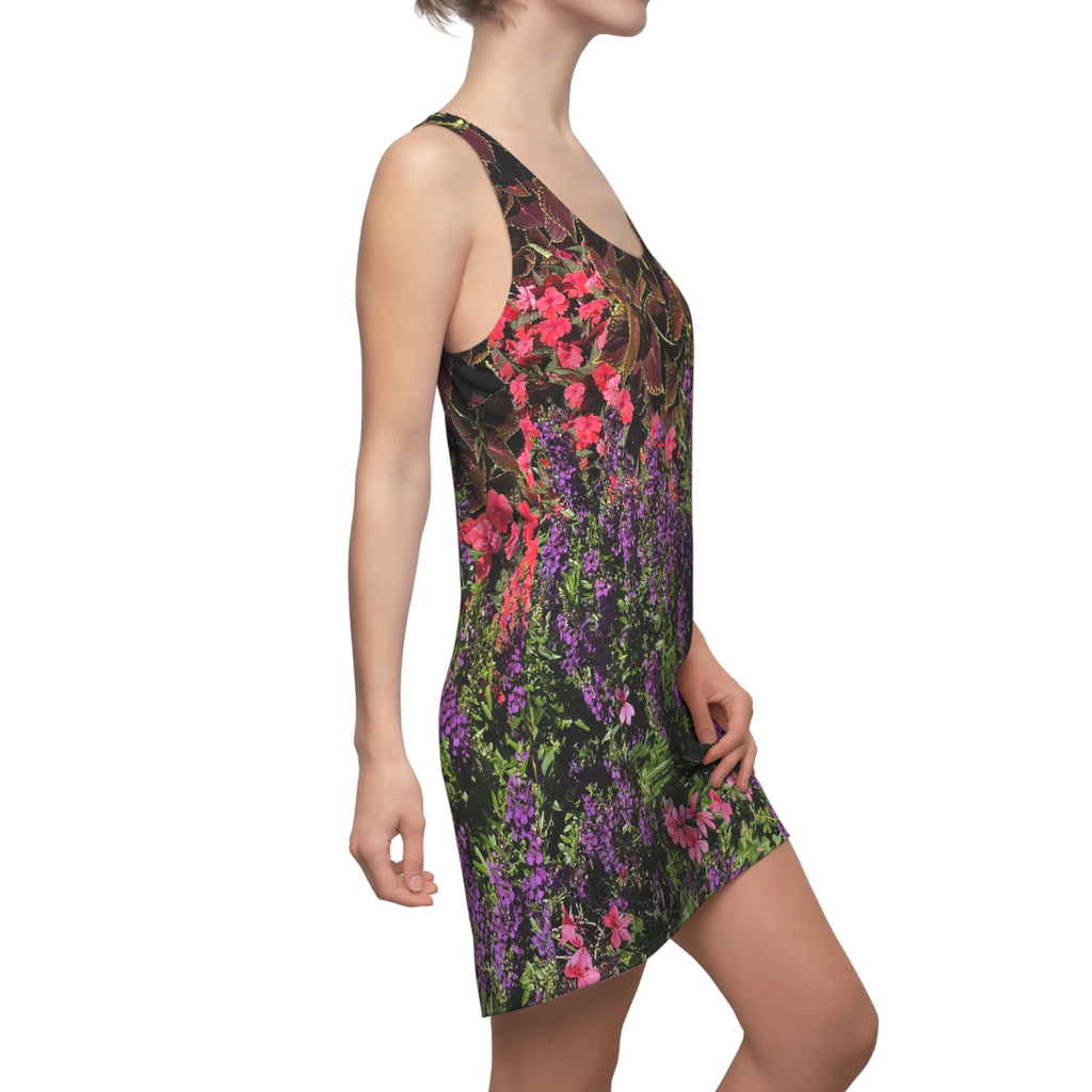 Floral Garden Print Racerback Dress | All-Over-Print