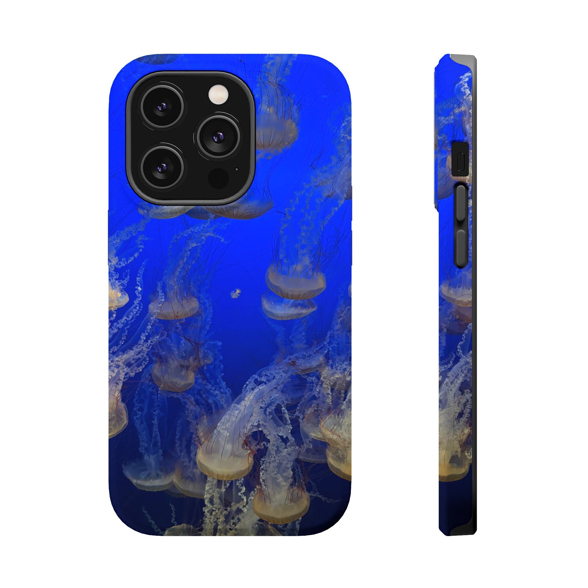 Golden Jellyfish Pattern Phone Case | Magnetic Impact-Resistant Case