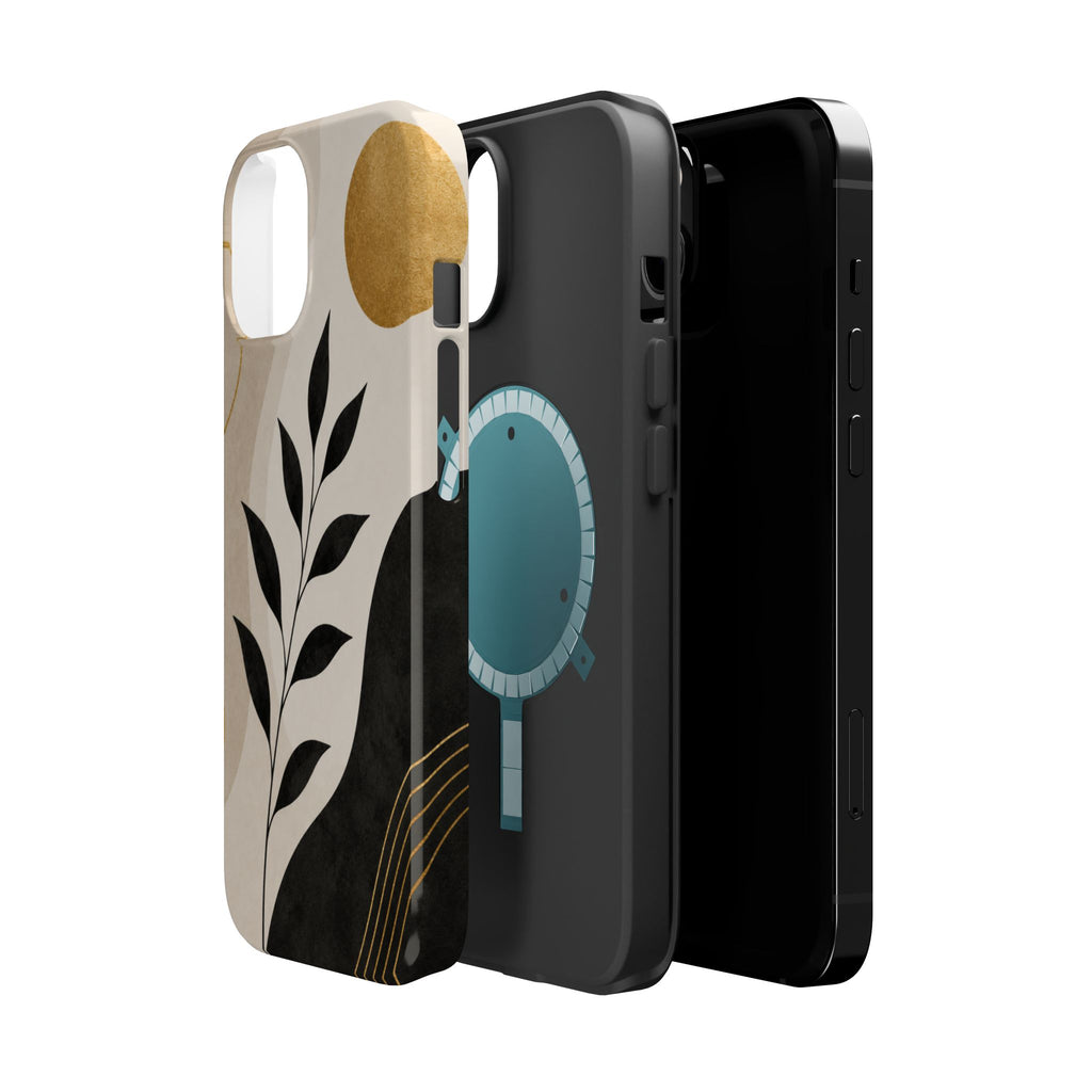 Abstract Botanical Sun Phone Case | Magnetic Impact-Resistant Case