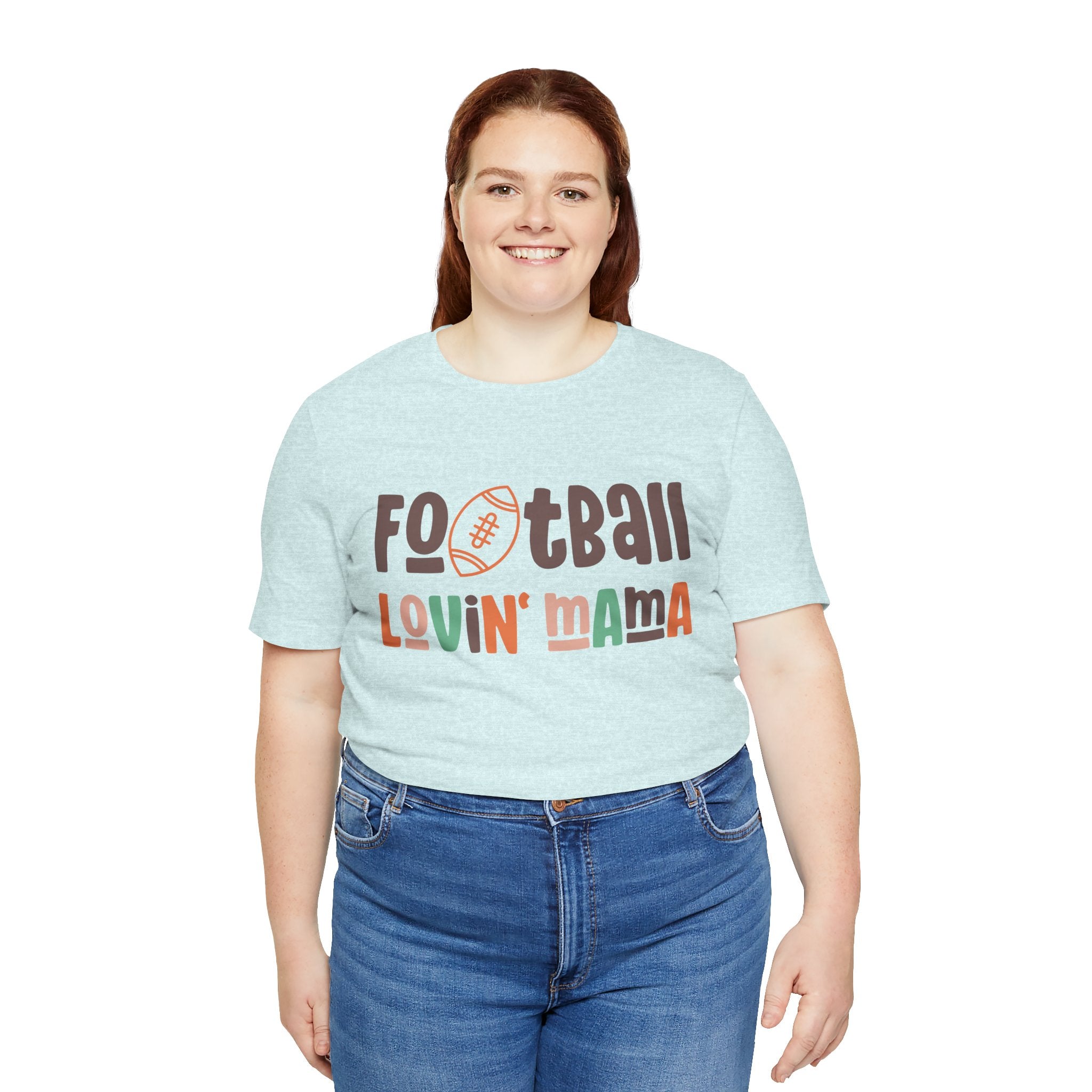 Football Lovin' Mama tee | Mom Football Shirt, Retro Sports Mom Design