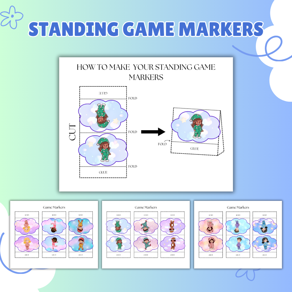 Pajama Party Board Game Printable | Fun Kids Sleepover Challenge Game | Silly Dance & Action Game PDF | Instant Download