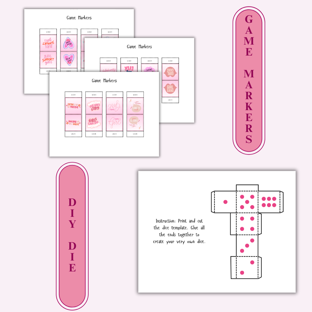 Truth or Dare Teen Girls Board Game Printable | Fun Girls Night Party Game | Truth or Dare Challenges PDF | Instant Download Ages 10+