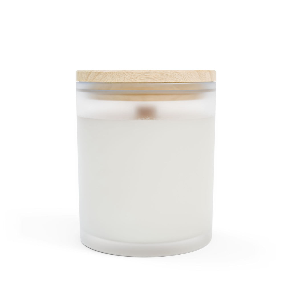 Vanilla Scented Candle Frosted Glass Candle | 11oz Soy Wax