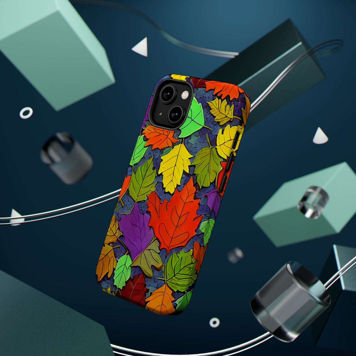 Colorful Autumn Leaves Phone Case | Magnetic Impact-Resistant Case