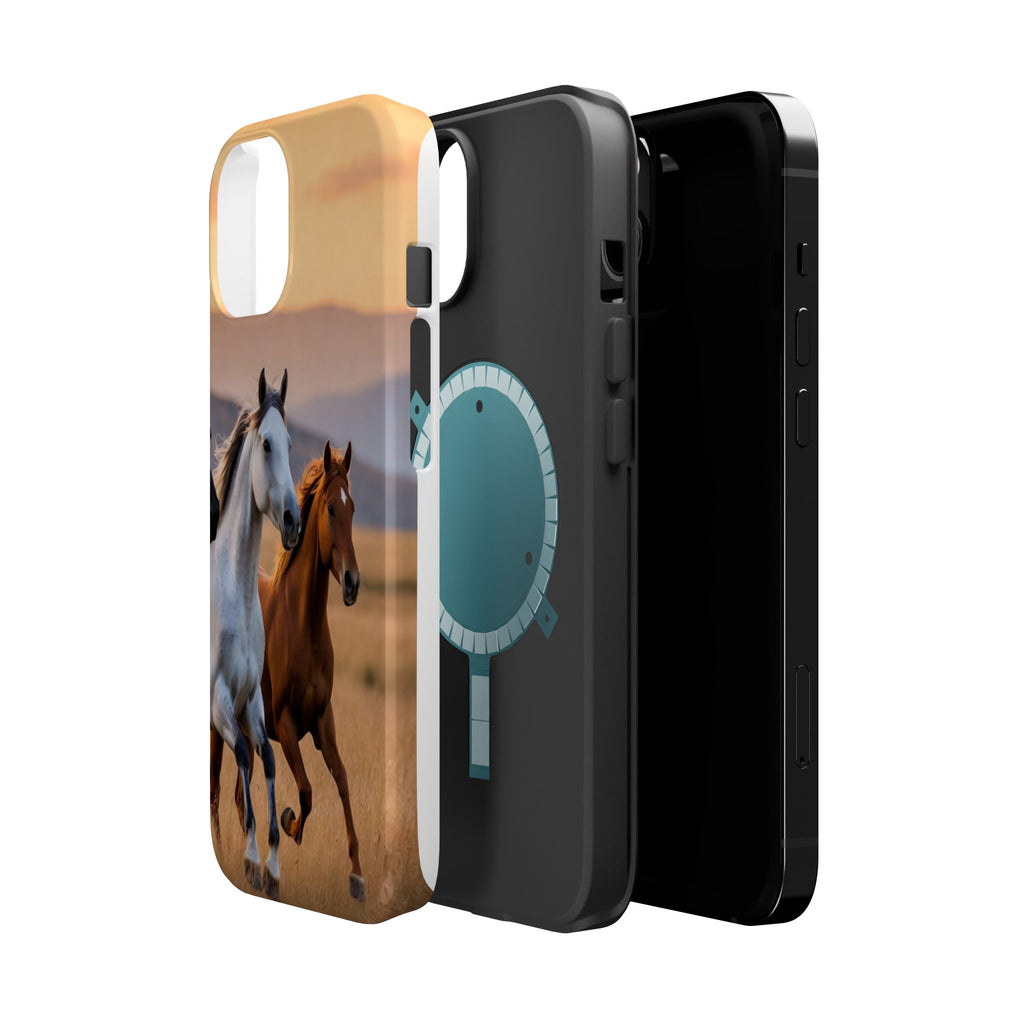 Running Horses Phone Case | Magnetic Impact-Resistant Case