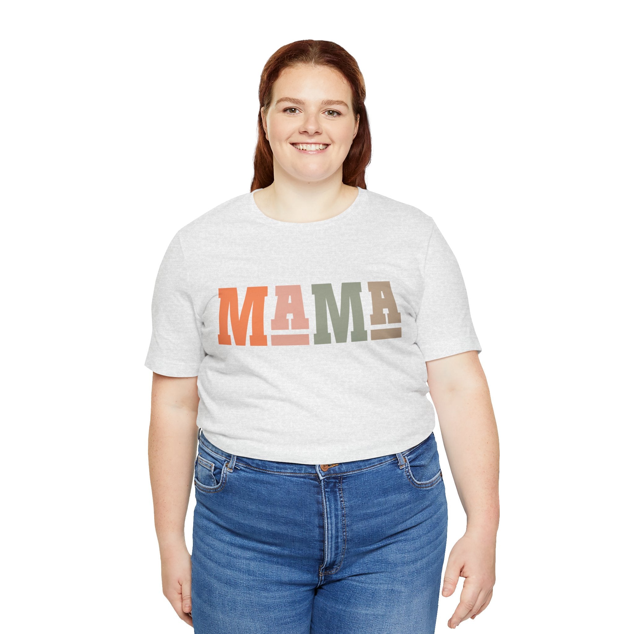 MAMA retro block letters Tee | Mama graphic T-Shirt, Mom typography shirt