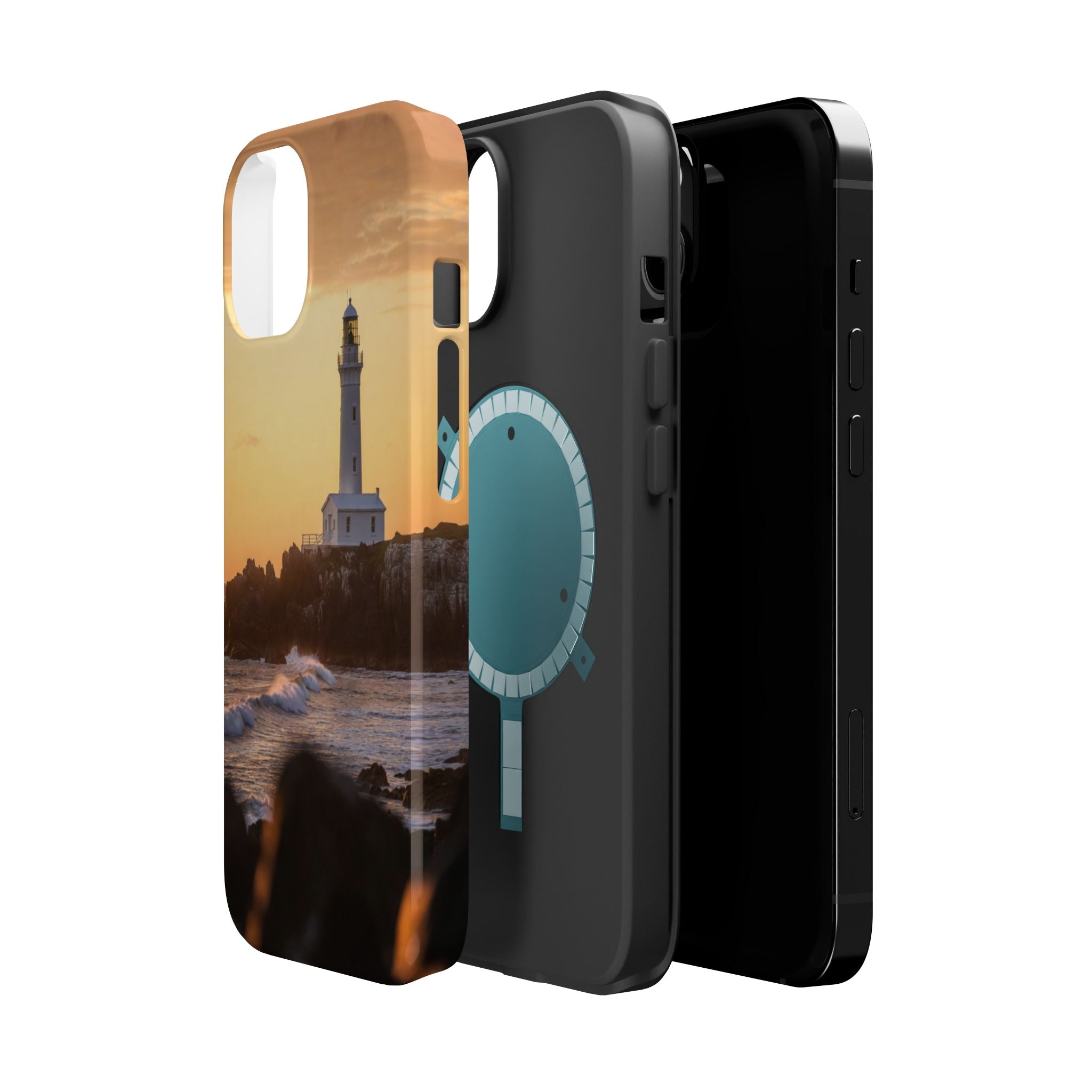 Sunset Lighthouse Phone Case | Magnetic Impact-Resistant Case