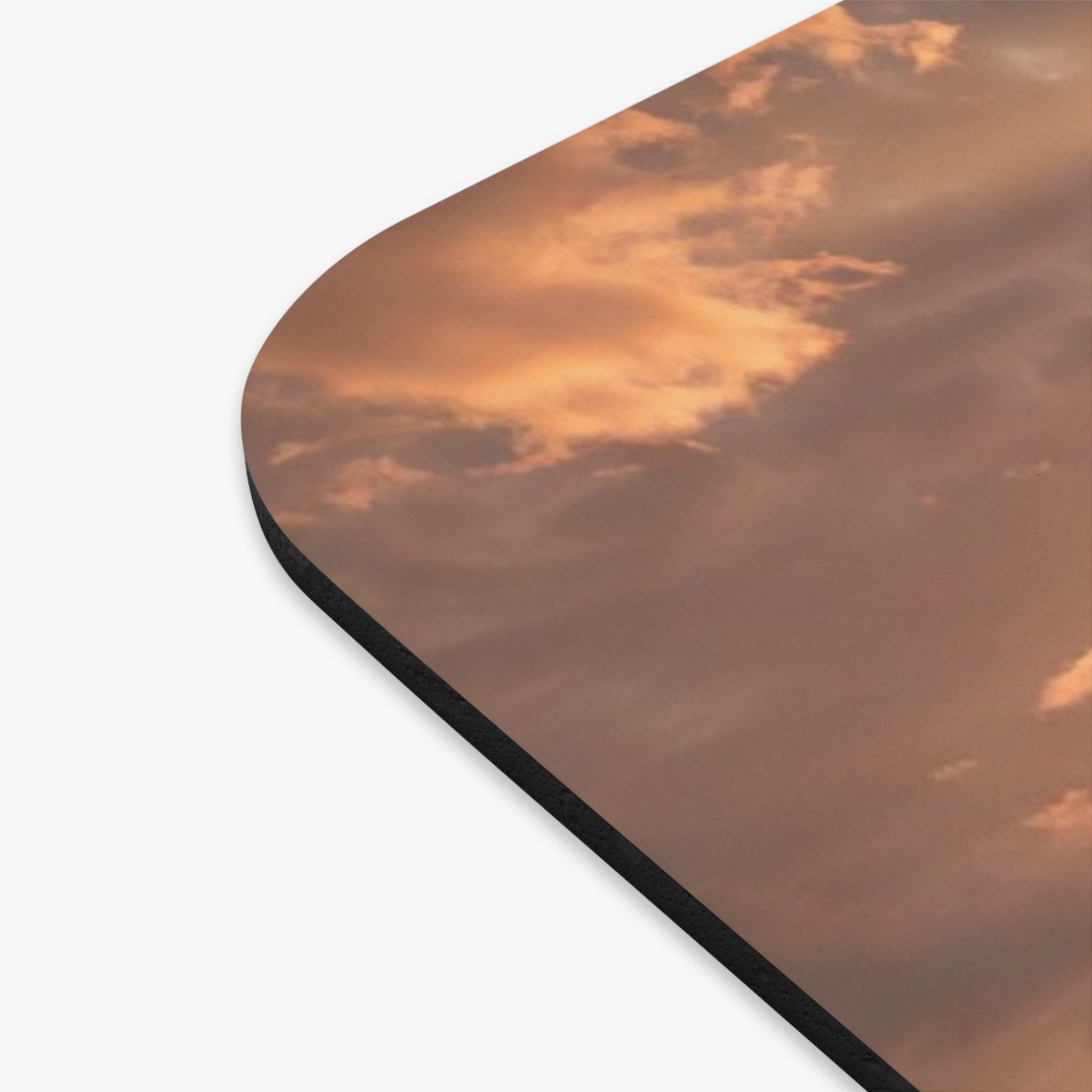 Lighthouse Sunset Mouse Pad | Coastal Seascape Rectangular Desk Mat