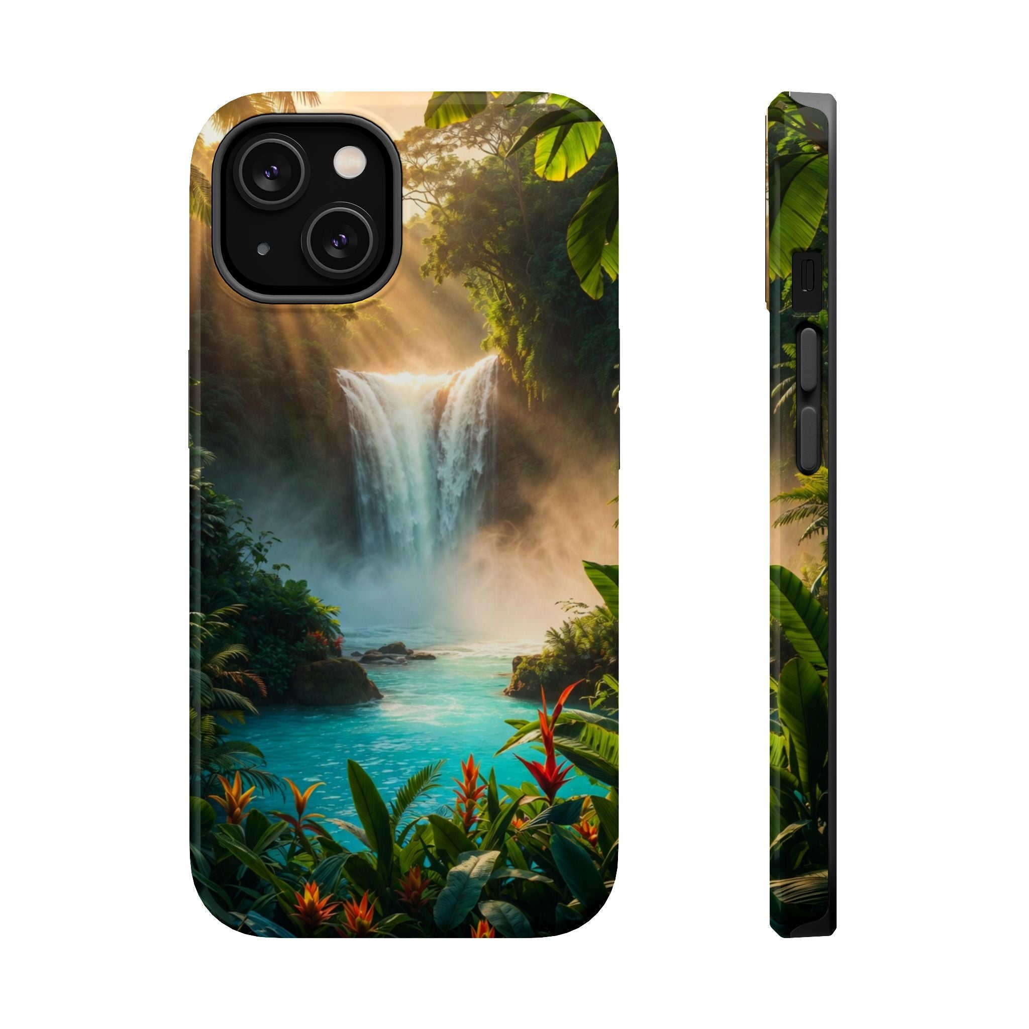 Tropical Waterfall Phone Case | Magnetic Impact-Resistant Case