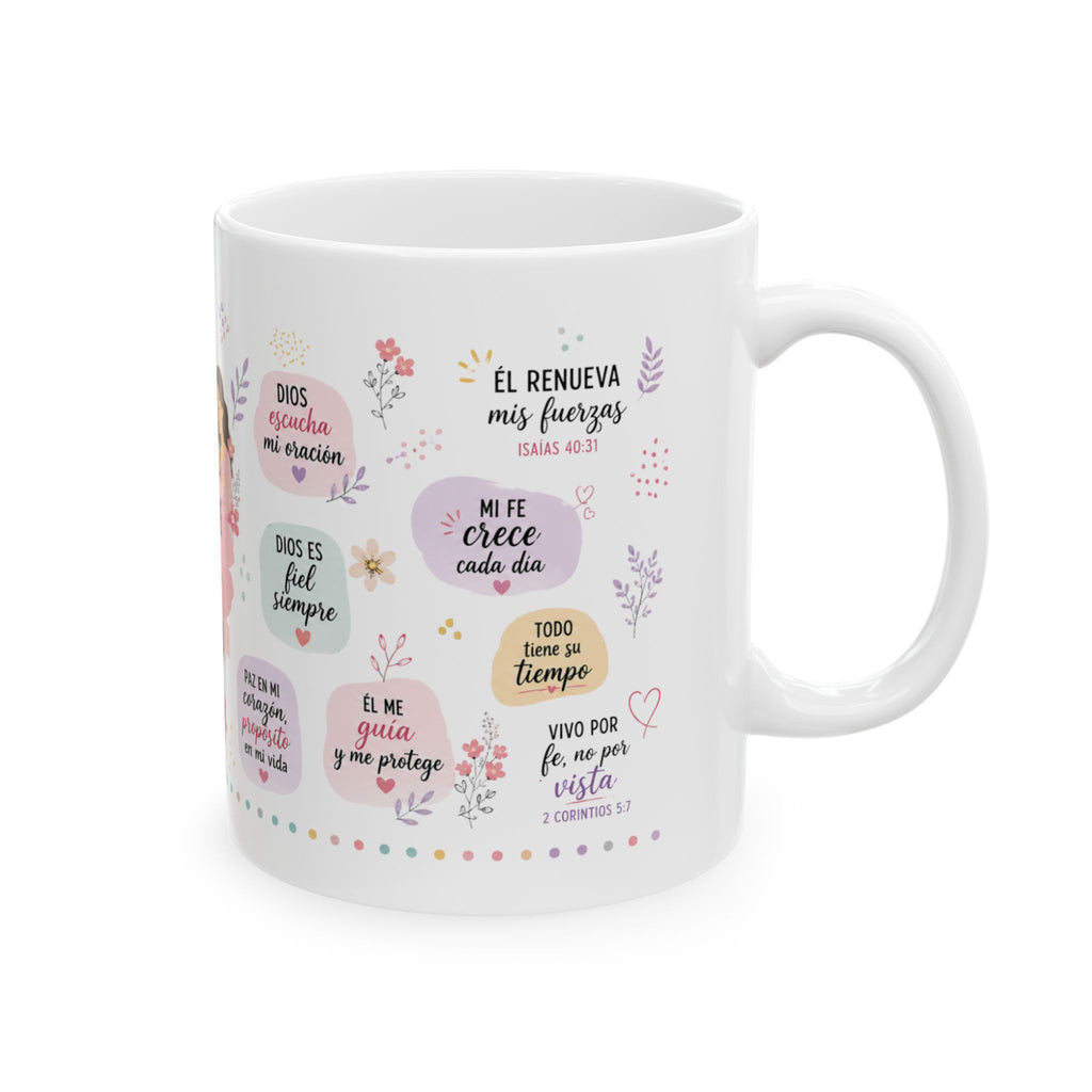Planes de Dios para mi Mug | Spanish Faith Family Illustration