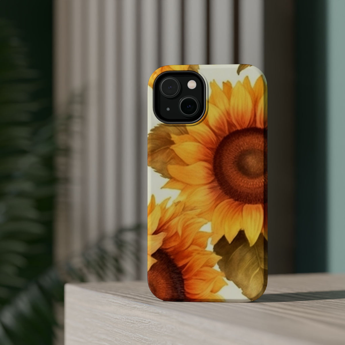 Sunflower Pattern Phone Case | Magnetic Impact-Resistant Case