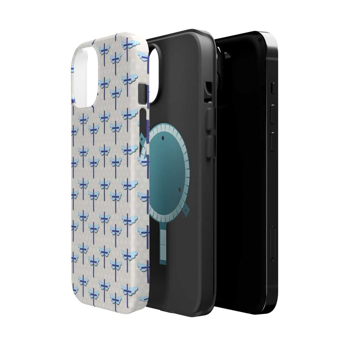 Blue Cross Pattern Phone Case