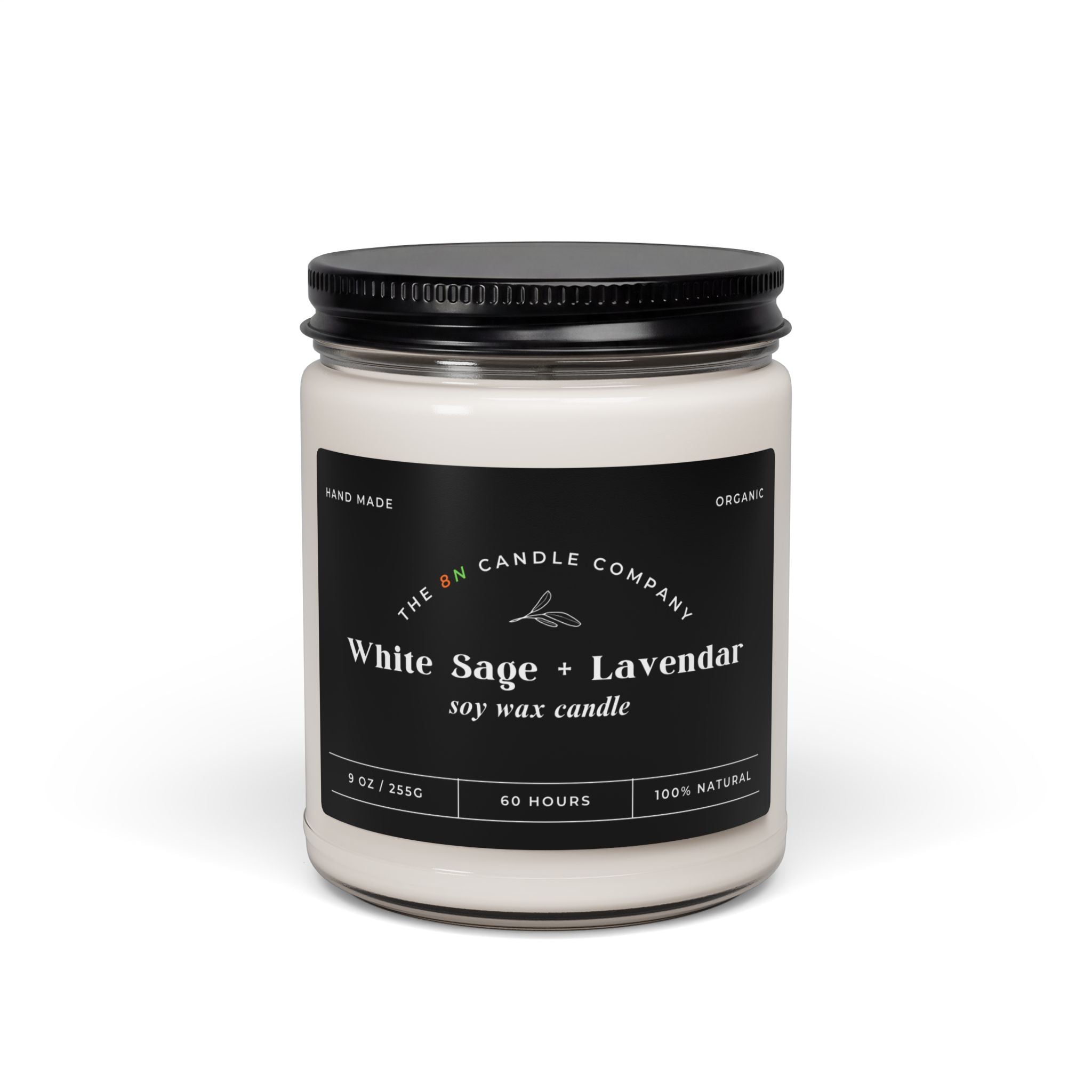 White Sage Lavender Candle | 9oz Soy Jar
