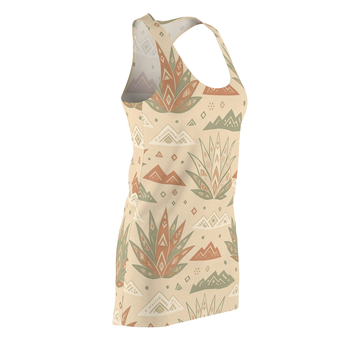 Southwestern Agave Pattern Racerback Dress | Desert Botanical AOP