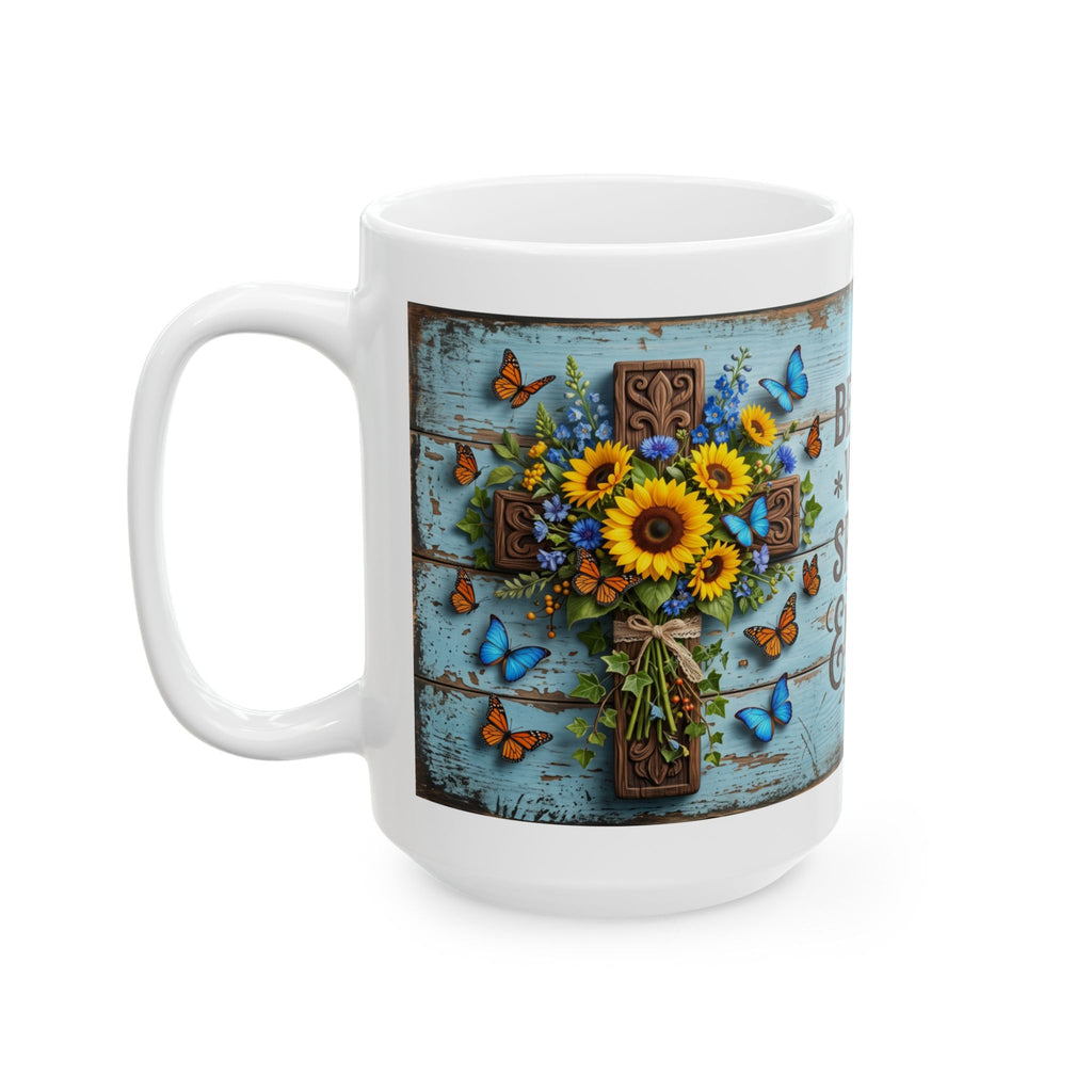 Beautiful Vibrant Spiritual Embrace the Faith Mug