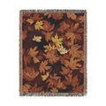 Autumn Maple Leaves Woven Blanket | Fall Leaf Throw