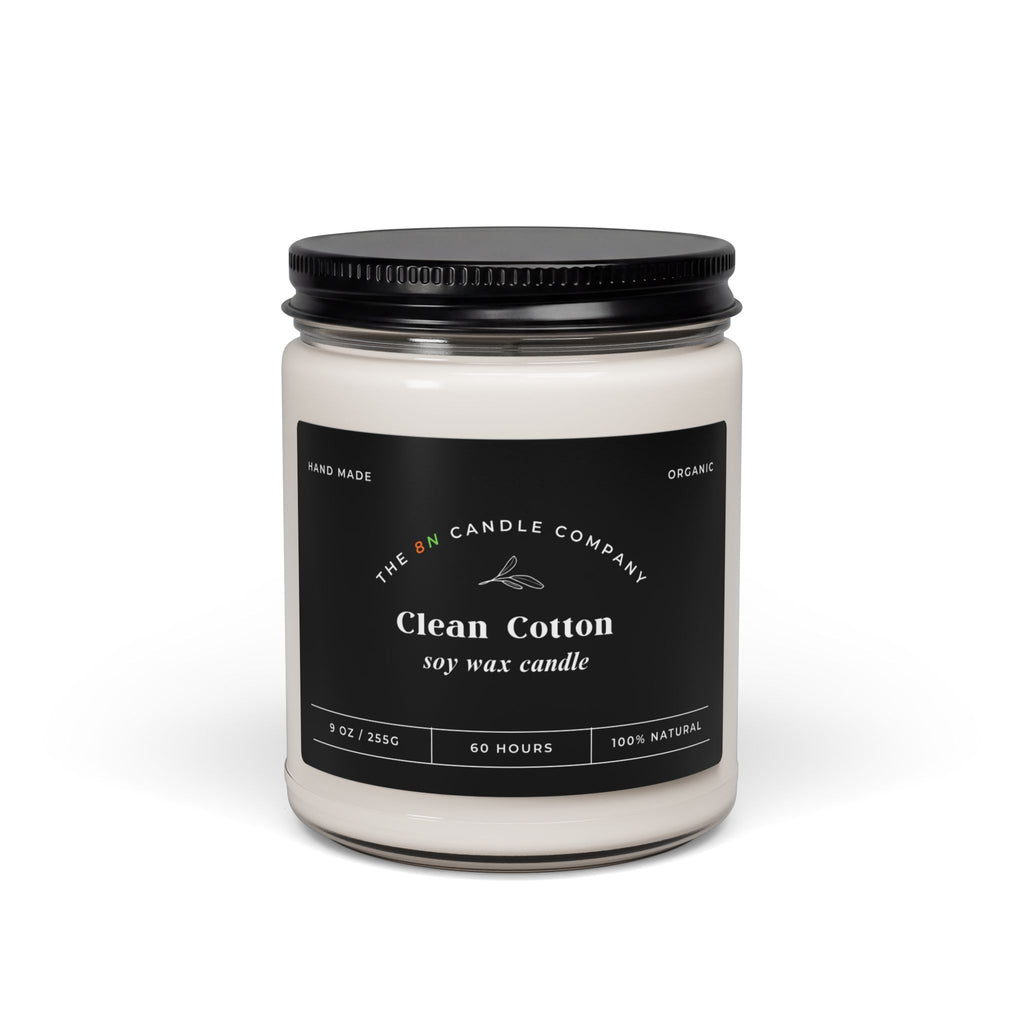 Clean Cotton Candle 9oz Soy Candle | Fresh Linen Scent