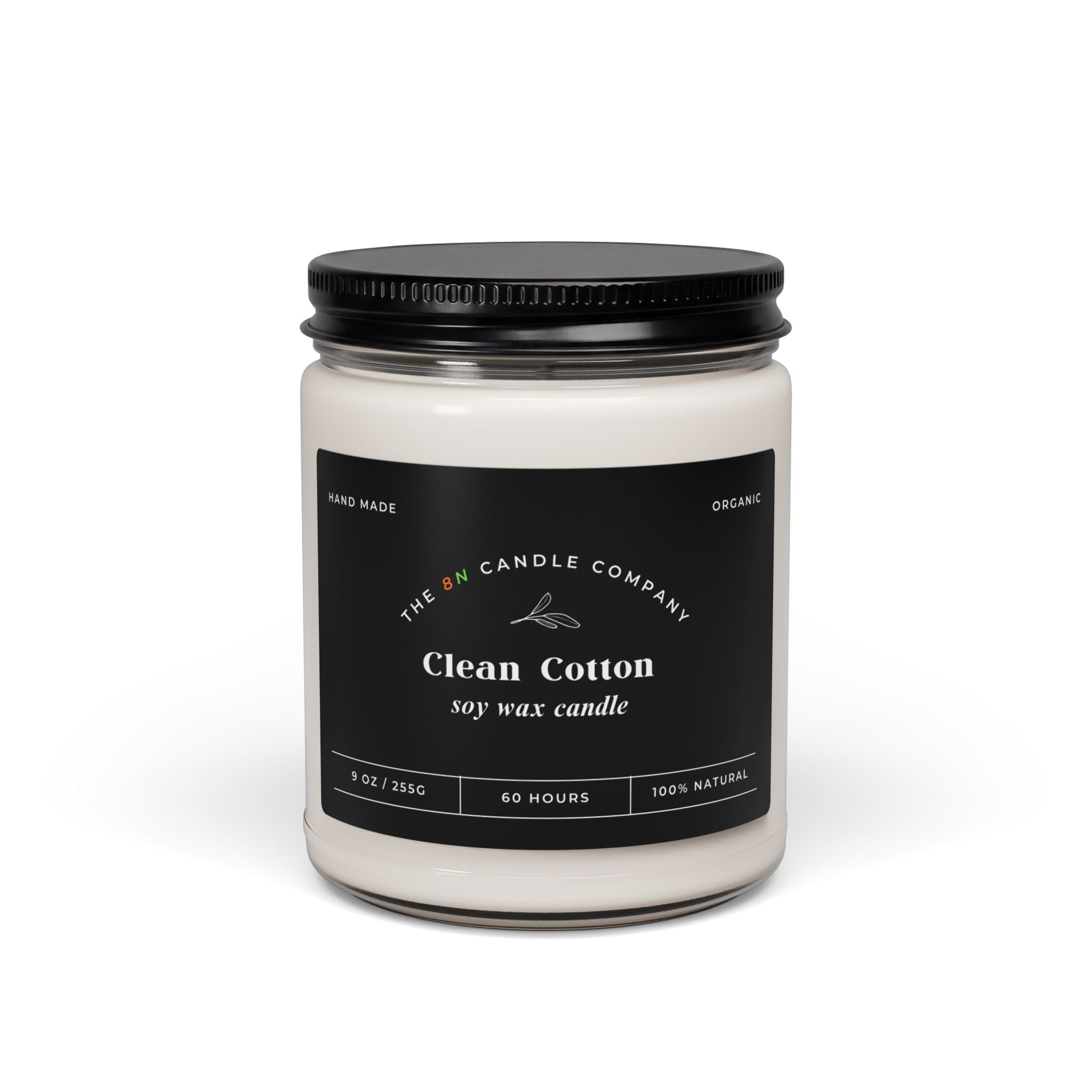 Clean Cotton Candle 9oz Soy Candle | Fresh Linen Scent