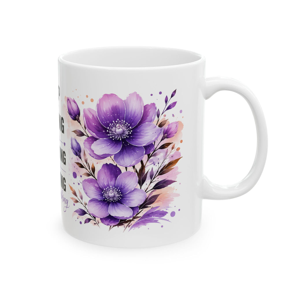 Keep Praying Keep Believing Keep Trusting mug | Inspirational Ceramic Mug