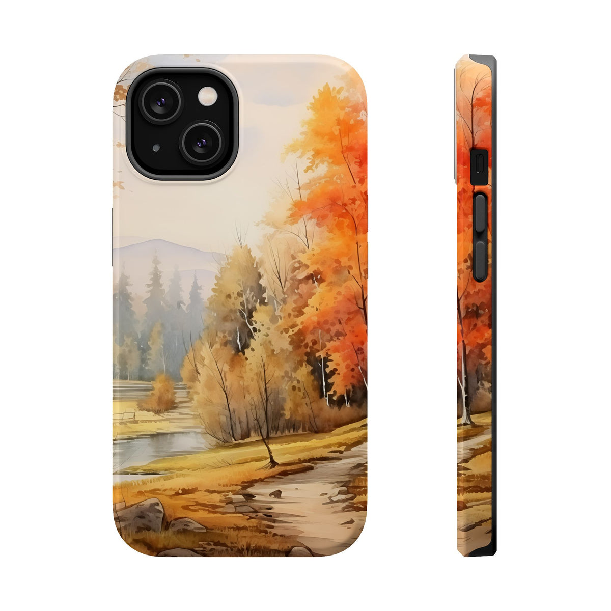 Autumn Forest Stream phone case | Magnetic impact-resistant case