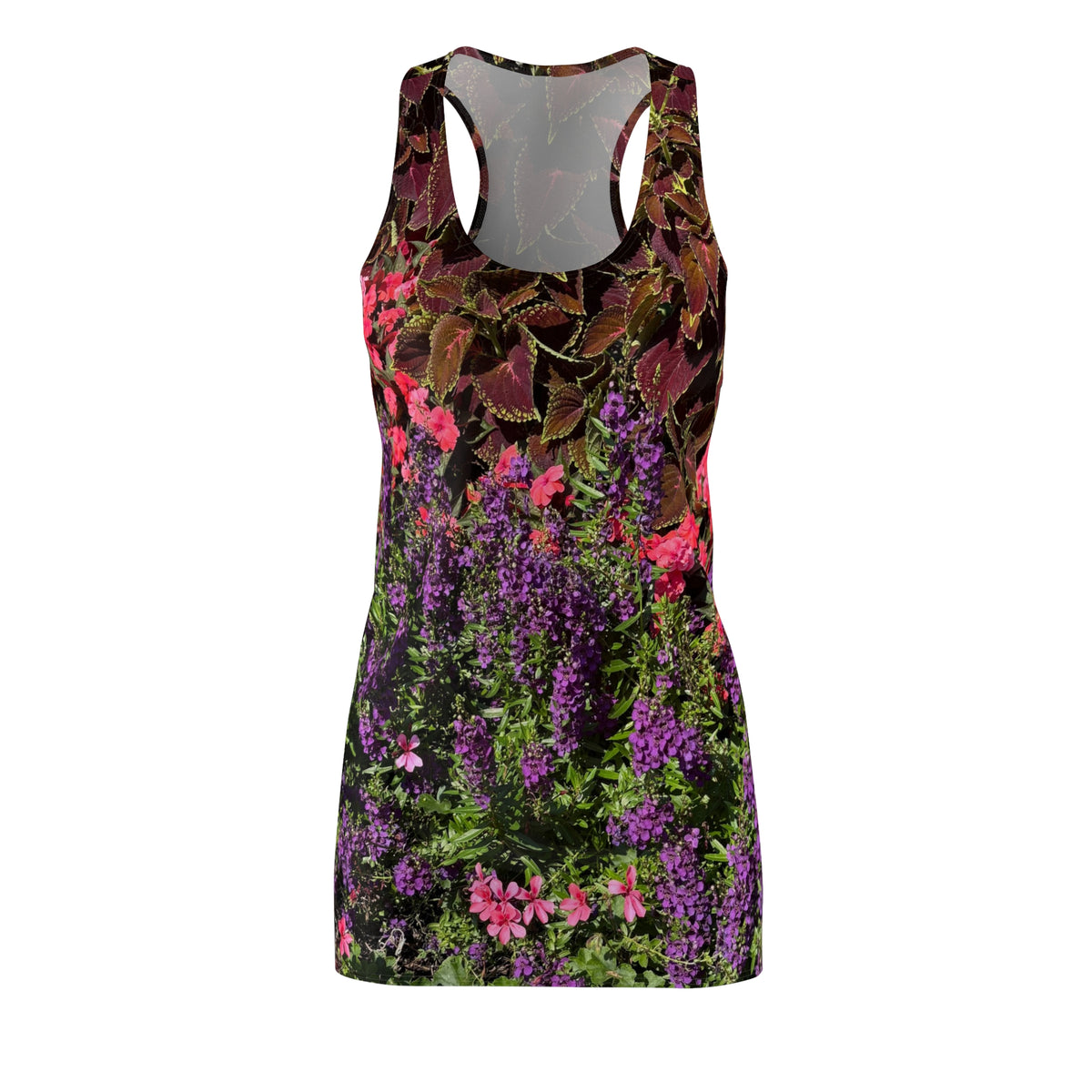 Floral Garden Print Racerback Dress | All-Over-Print
