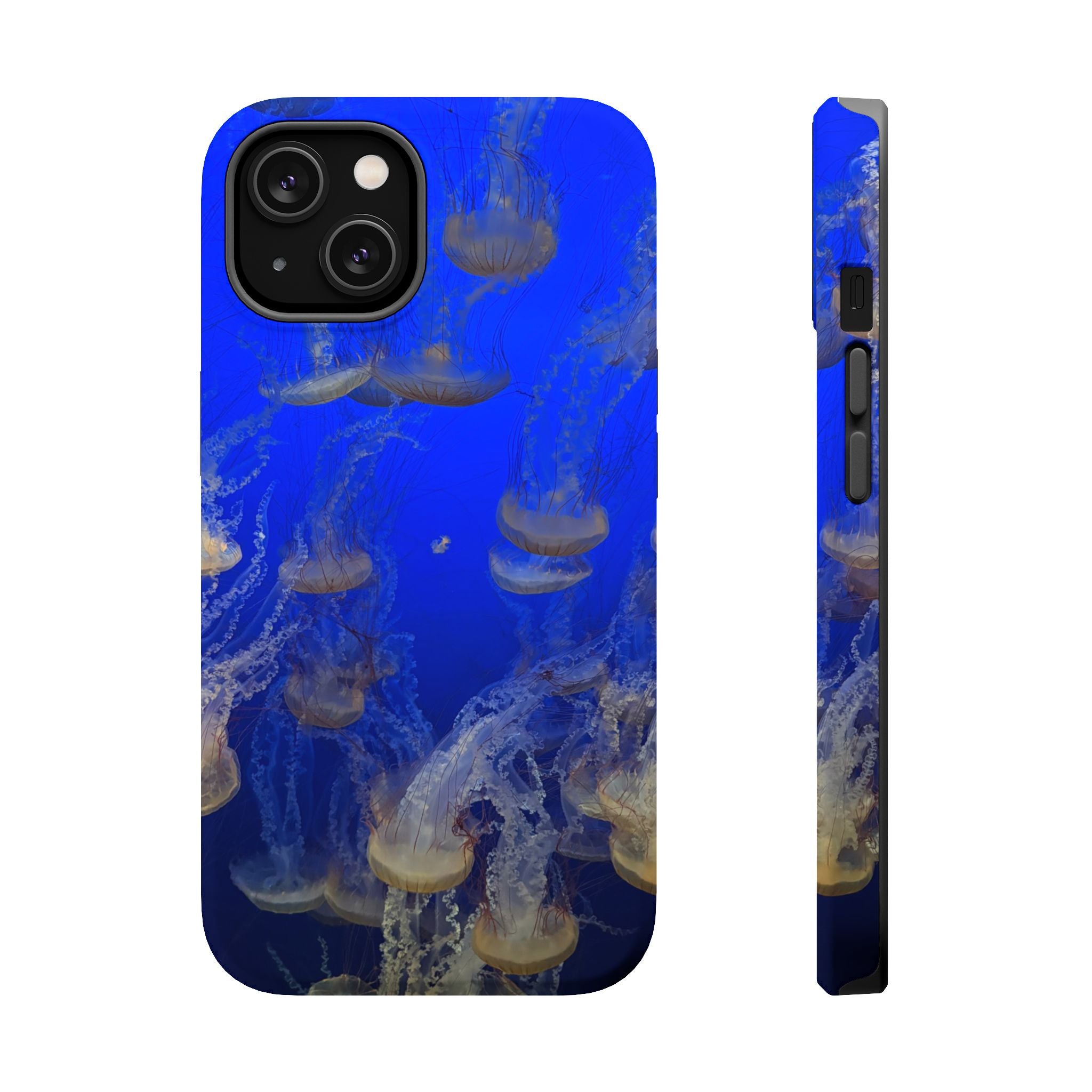 Golden Jellyfish Pattern Phone Case | Magnetic Impact-Resistant Case