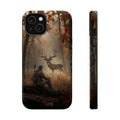 Hunter and Buck in Autumn Forest Phone Case | Magnetic Impact-Resistant Case