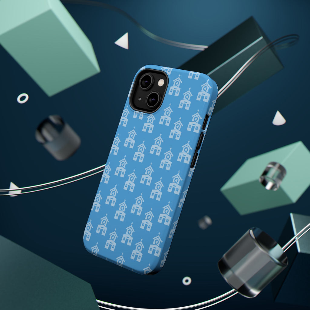 Blue And White Church Phone Case