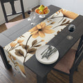Golden Floral Branches Table Runner