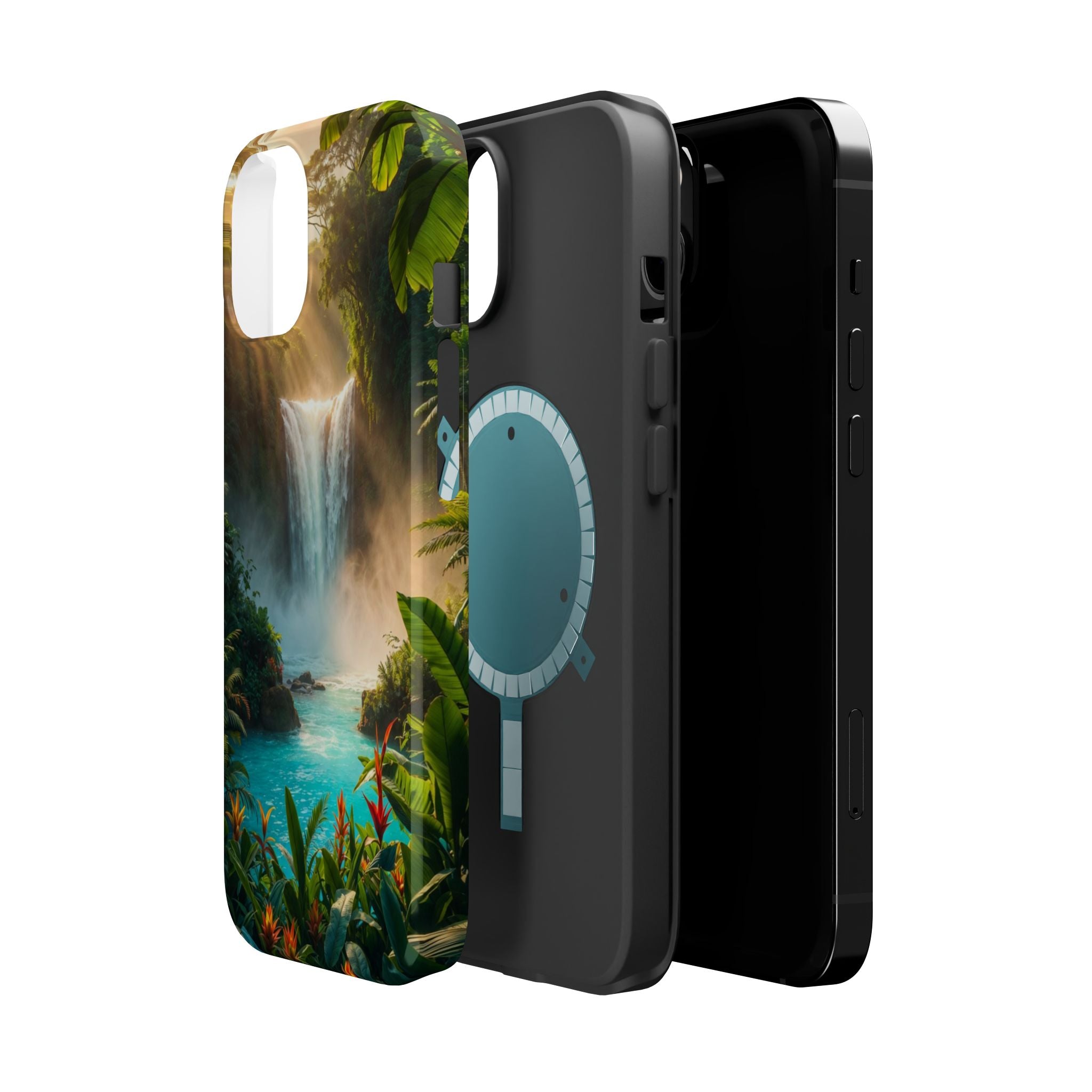 Tropical Waterfall Phone Case | Magnetic Impact-Resistant Case