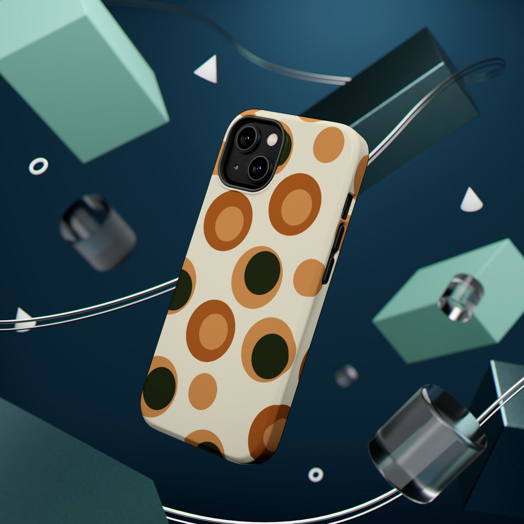 Retro Dot Pattern Phone Case | Magnetic Impact-Resistant Case
