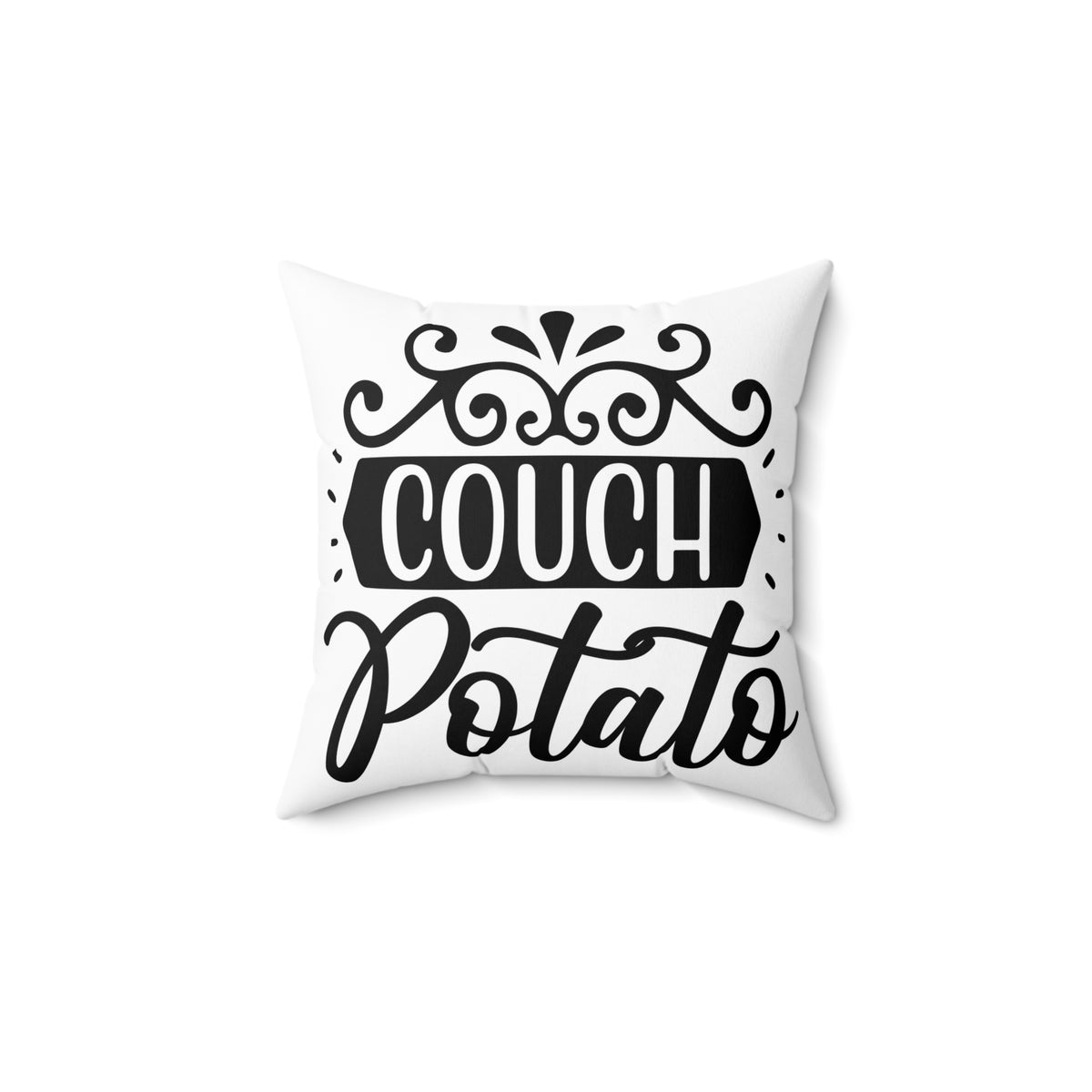 Couch Potato Pillow | Decorative Throw Pillow, Polyester Square