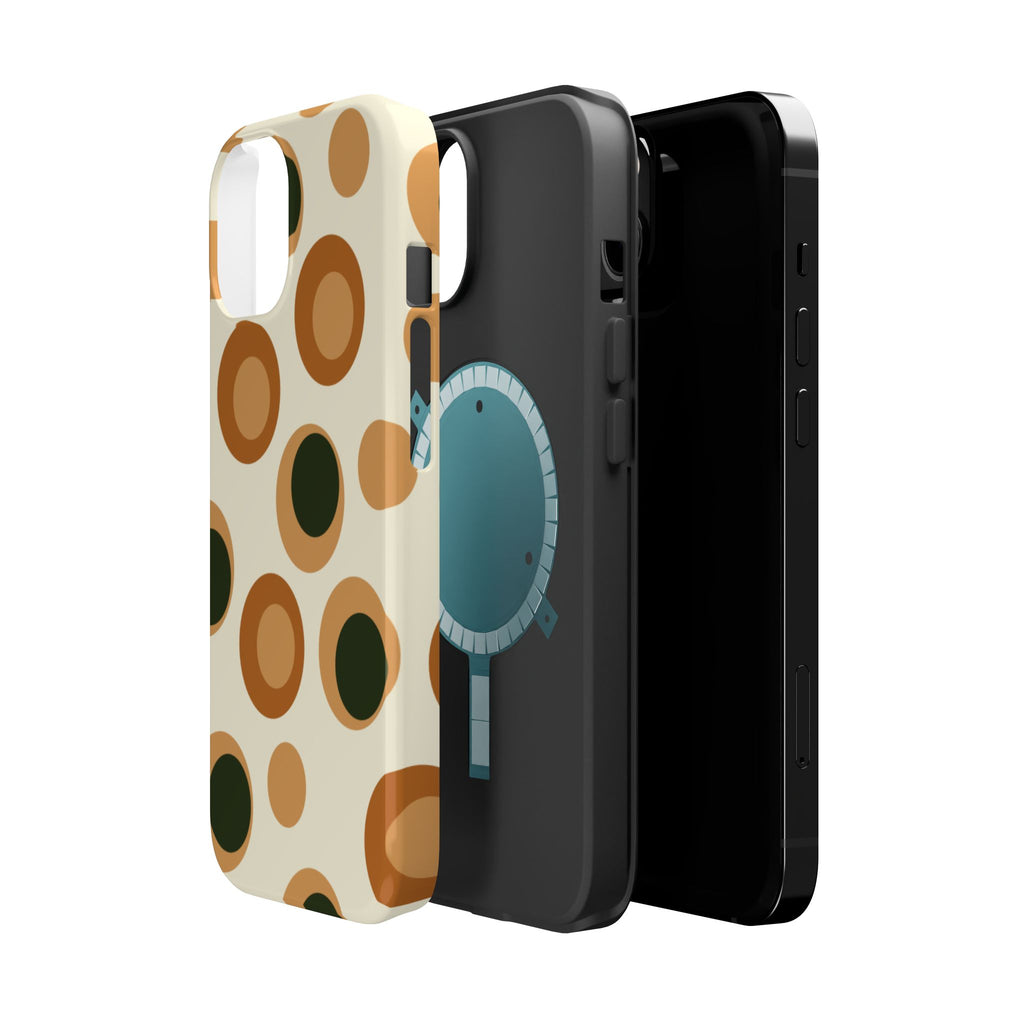 Retro Dot Pattern Phone Case | Magnetic Impact-Resistant Case
